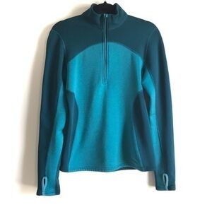 Patagonia Teal Color Block 1/4 Zip Pullover size small
